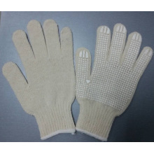 Cotton Gloves Dotted Silicone Rubber Coated Gloves Safety Work Glove